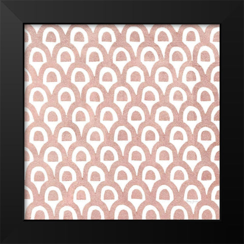 Simply Elegant XII Rose Gold Crop Black Modern Wood Framed Art Print by Green, Nancy