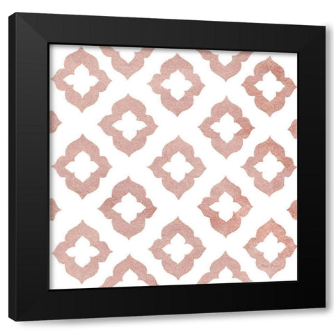Simply Elegant XIV Rose Gold Crop Black Modern Wood Framed Art Print with Double Matting by Green, Nancy