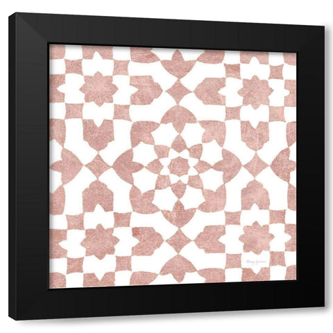 Simply Elegant XVI Rose Gold Crop Black Modern Wood Framed Art Print by Green, Nancy