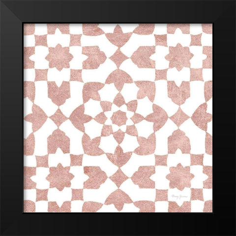 Simply Elegant XVI Rose Gold Crop Black Modern Wood Framed Art Print by Green, Nancy