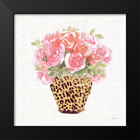 Luxe Bouquet II Black Modern Wood Framed Art Print by Grove, Beth