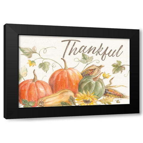 Happy Harvest I Black Modern Wood Framed Art Print by Vassileva, Silvia