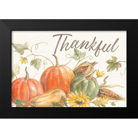 Happy Harvest I Black Modern Wood Framed Art Print by Vassileva, Silvia