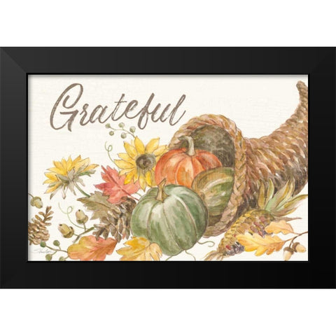 Happy Harvest II Black Modern Wood Framed Art Print by Vassileva, Silvia