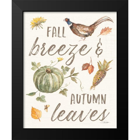 Happy Harvest V Black Modern Wood Framed Art Print by Vassileva, Silvia