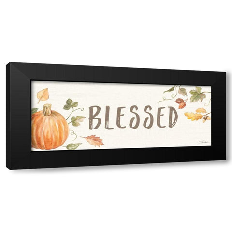 Happy Harvest X Black Modern Wood Framed Art Print with Double Matting by Vassileva, Silvia