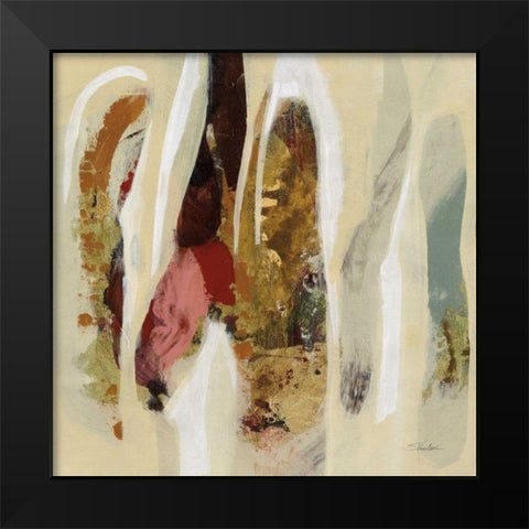 Terracotta Tile I Black Modern Wood Framed Art Print by Vassileva, Silvia