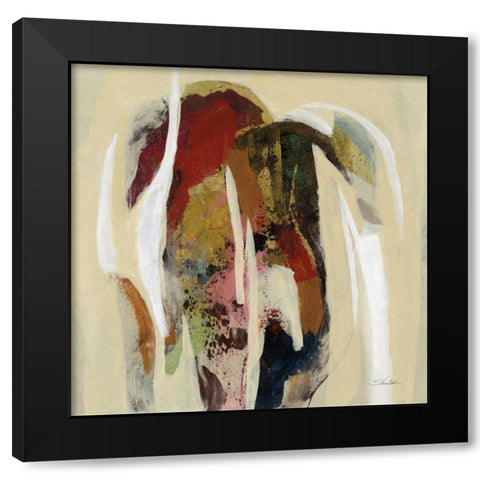 Terracotta Tile II Black Modern Wood Framed Art Print with Double Matting by Vassileva, Silvia