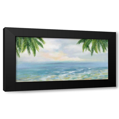 Island Morning Black Modern Wood Framed Art Print by Vassileva, Silvia
