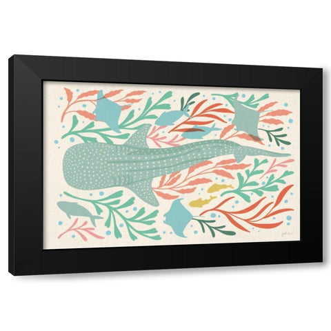 Under the Sea I Black Modern Wood Framed Art Print by Penner, Janelle