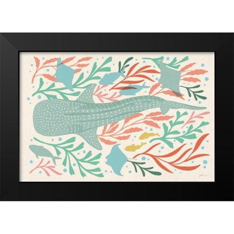 Under the Sea I Black Modern Wood Framed Art Print by Penner, Janelle