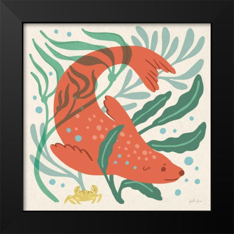 Under the Sea II Black Modern Wood Framed Art Print by Penner, Janelle