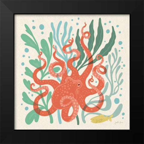 Under the Sea III Black Modern Wood Framed Art Print by Penner, Janelle