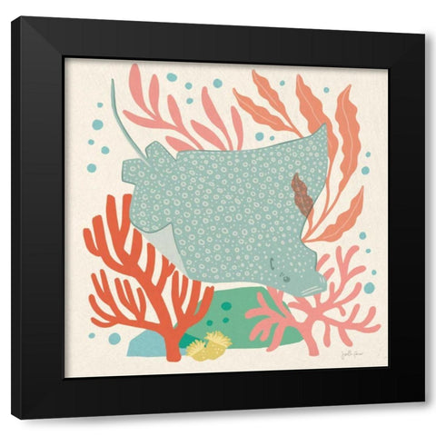 Under the Sea IV Black Modern Wood Framed Art Print by Penner, Janelle