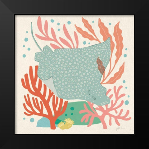Under the Sea IV Black Modern Wood Framed Art Print by Penner, Janelle