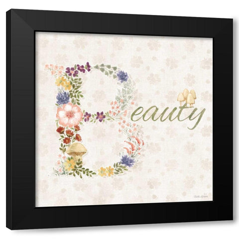 Cottage Charm X Black Modern Wood Framed Art Print by Grove, Beth