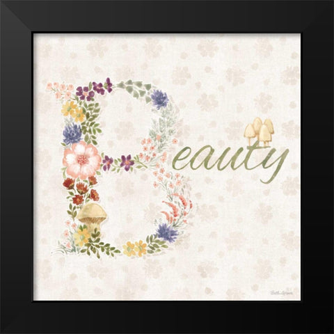 Cottage Charm X Black Modern Wood Framed Art Print by Grove, Beth