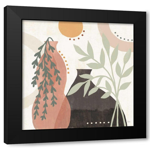 Botanical Form V Black Modern Wood Framed Art Print by Charron, Veronique