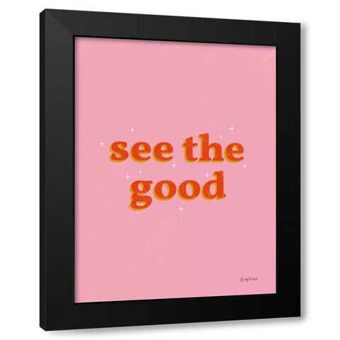 See the Good Crop Black Modern Wood Framed Art Print by Thorns, Becky