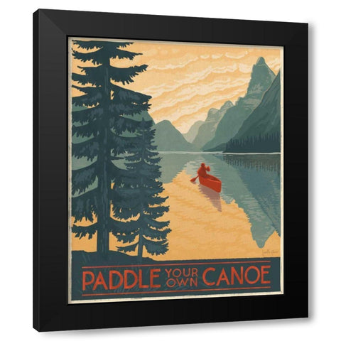 Born to Roam V Black Modern Wood Framed Art Print by Penner, Janelle