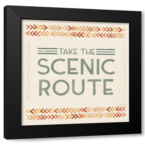 Born to Roam VII Black Modern Wood Framed Art Print with Double Matting by Penner, Janelle