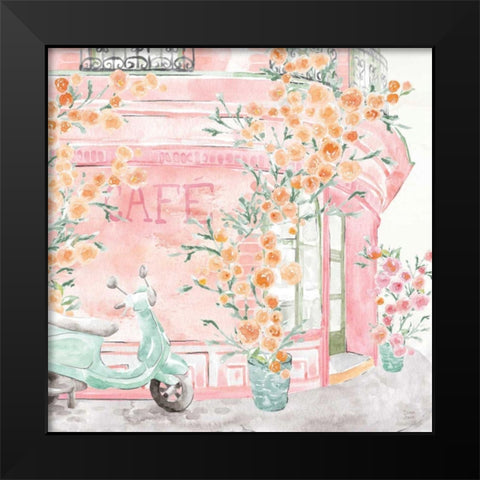 World Tour II Black Modern Wood Framed Art Print by June, Dina