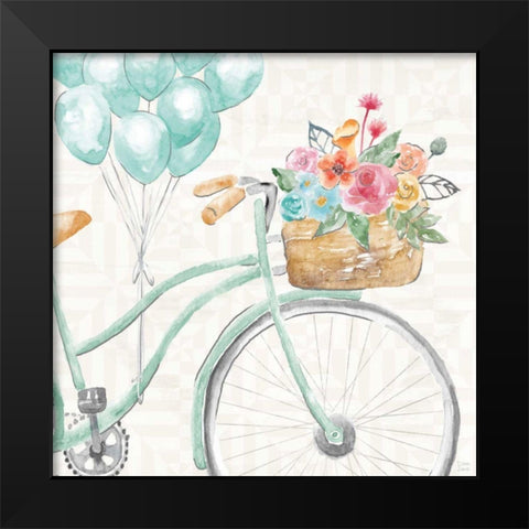 World Tour VIII Black Modern Wood Framed Art Print by June, Dina