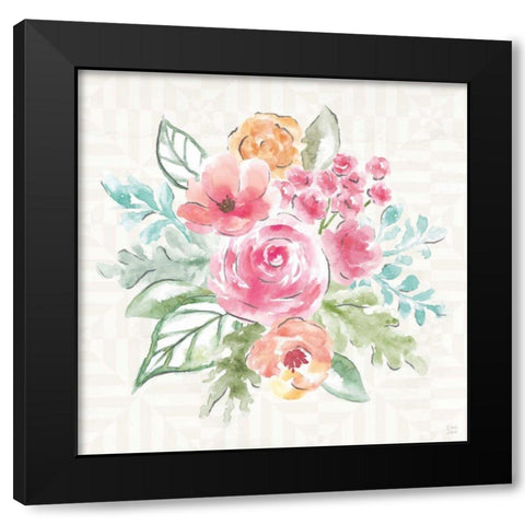 World Tour XIII Black Modern Wood Framed Art Print by June, Dina