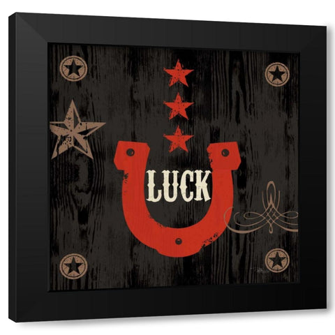 Saddle Up Icon I Black Modern Wood Framed Art Print with Double Matting by Pela Studio