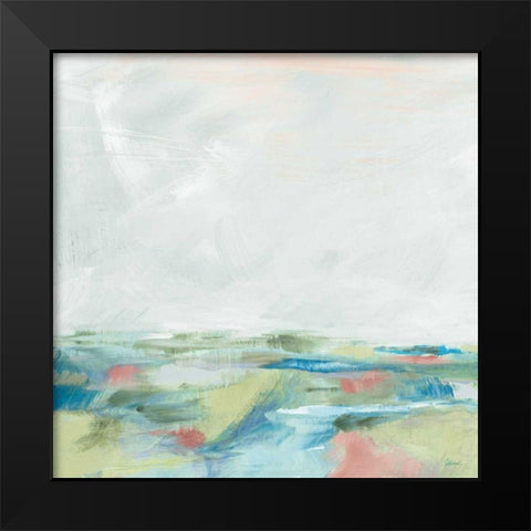 Blue Horizon Sq I Black Modern Wood Framed Art Print by Schlabach, Sue