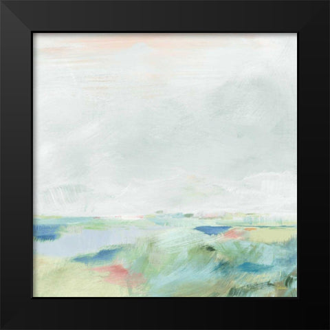 Blue Horizon Sq II Black Modern Wood Framed Art Print by Schlabach, Sue