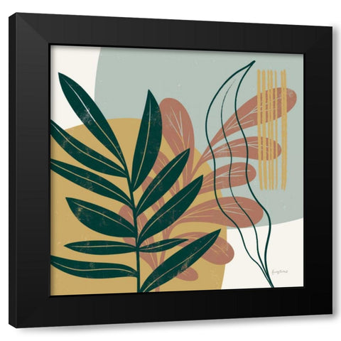Mid Century Modern I Light Black Modern Wood Framed Art Print by Thorns, Becky