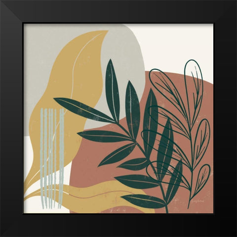 Mid Century Modern II Light Black Modern Wood Framed Art Print by Thorns, Becky