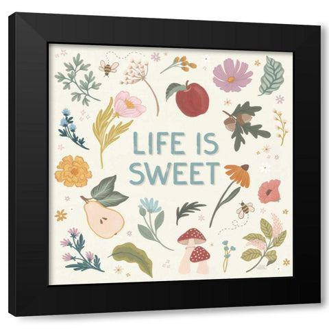 September Sweetness II Black Modern Wood Framed Art Print by Marshall, Laura