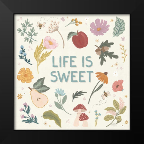 September Sweetness II Black Modern Wood Framed Art Print by Marshall, Laura