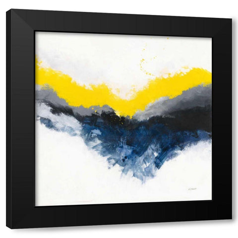 Cascade Black Modern Wood Framed Art Print by Schick, Mike
