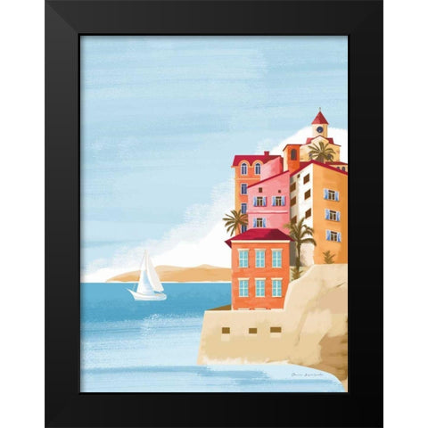 Las Palmas III Black Modern Wood Framed Art Print by Escalante, Omar