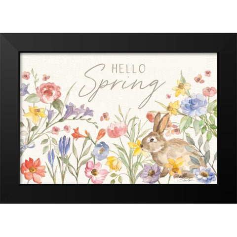 Happy Easter I Black Modern Wood Framed Art Print by Vassileva, Silvia