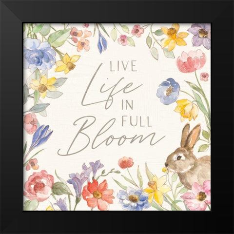 Happy Easter II Black Modern Wood Framed Art Print by Vassileva, Silvia