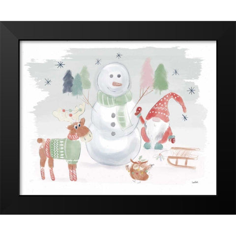 Woodland Wonders II Black Modern Wood Framed Art Print by York, Leah