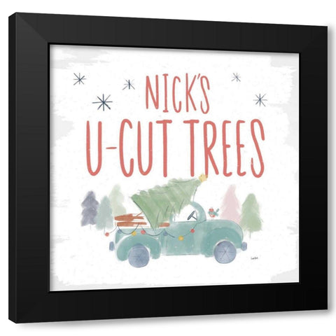 Woodland Wonders V Black Modern Wood Framed Art Print by York, Leah