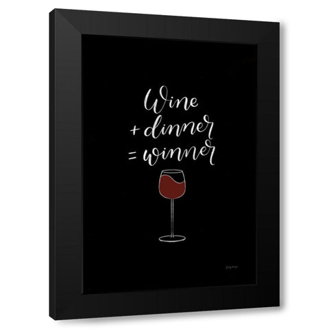 Kitchen Words III BW I Black Modern Wood Framed Art Print with Double Matting by Thorns, Becky