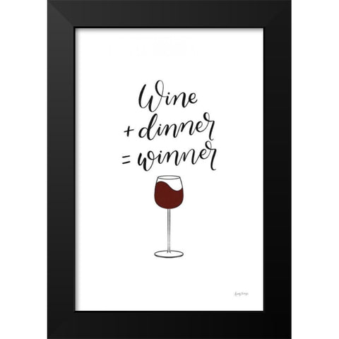 Kitchen Words III BW II Black Modern Wood Framed Art Print by Thorns, Becky