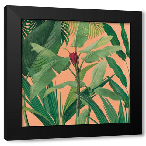 Dramatic Tropical I Boho Black Modern Wood Framed Art Print by Schlabach, Sue
