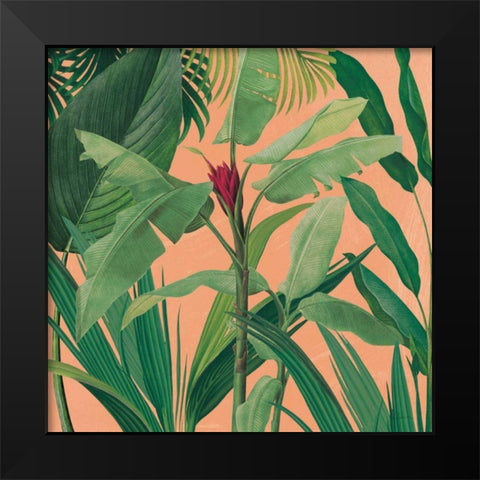 Dramatic Tropical I Boho Black Modern Wood Framed Art Print by Schlabach, Sue