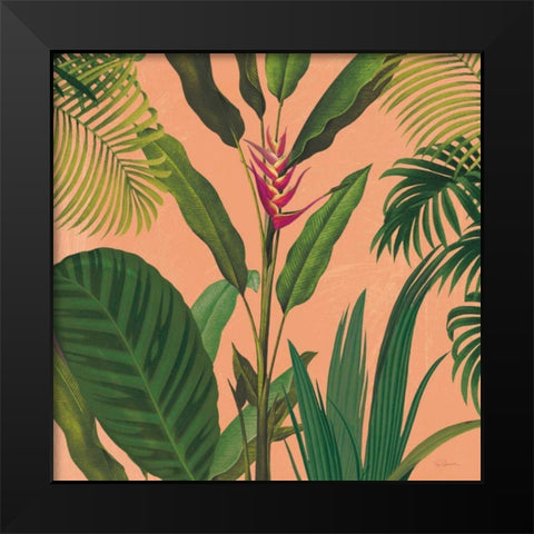 Dramatic Tropical II Boho Black Modern Wood Framed Art Print by Schlabach, Sue