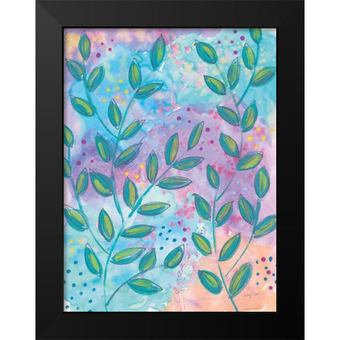 Botanical Brights I Black Modern Wood Framed Art Print by Prahl, Courtney