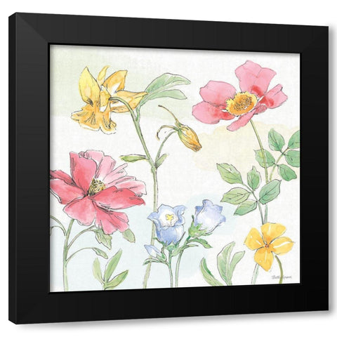 Peaceful Petals VIII Black Modern Wood Framed Art Print with Double Matting by Grove, Beth