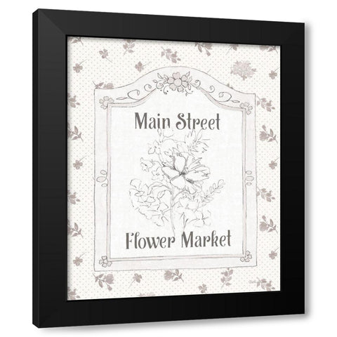 Peaceful Petals V Neutral Black Modern Wood Framed Art Print by Grove, Beth