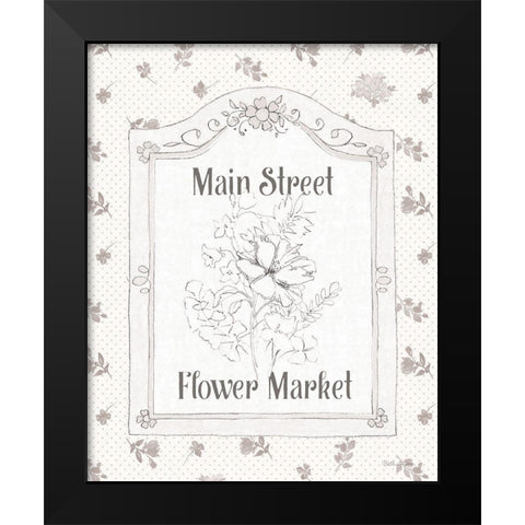 Peaceful Petals V Neutral Black Modern Wood Framed Art Print by Grove, Beth